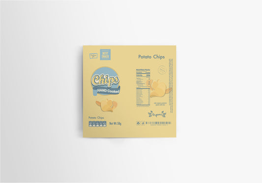 Packaging Food Chips Hand Cooked 29x25.5cm