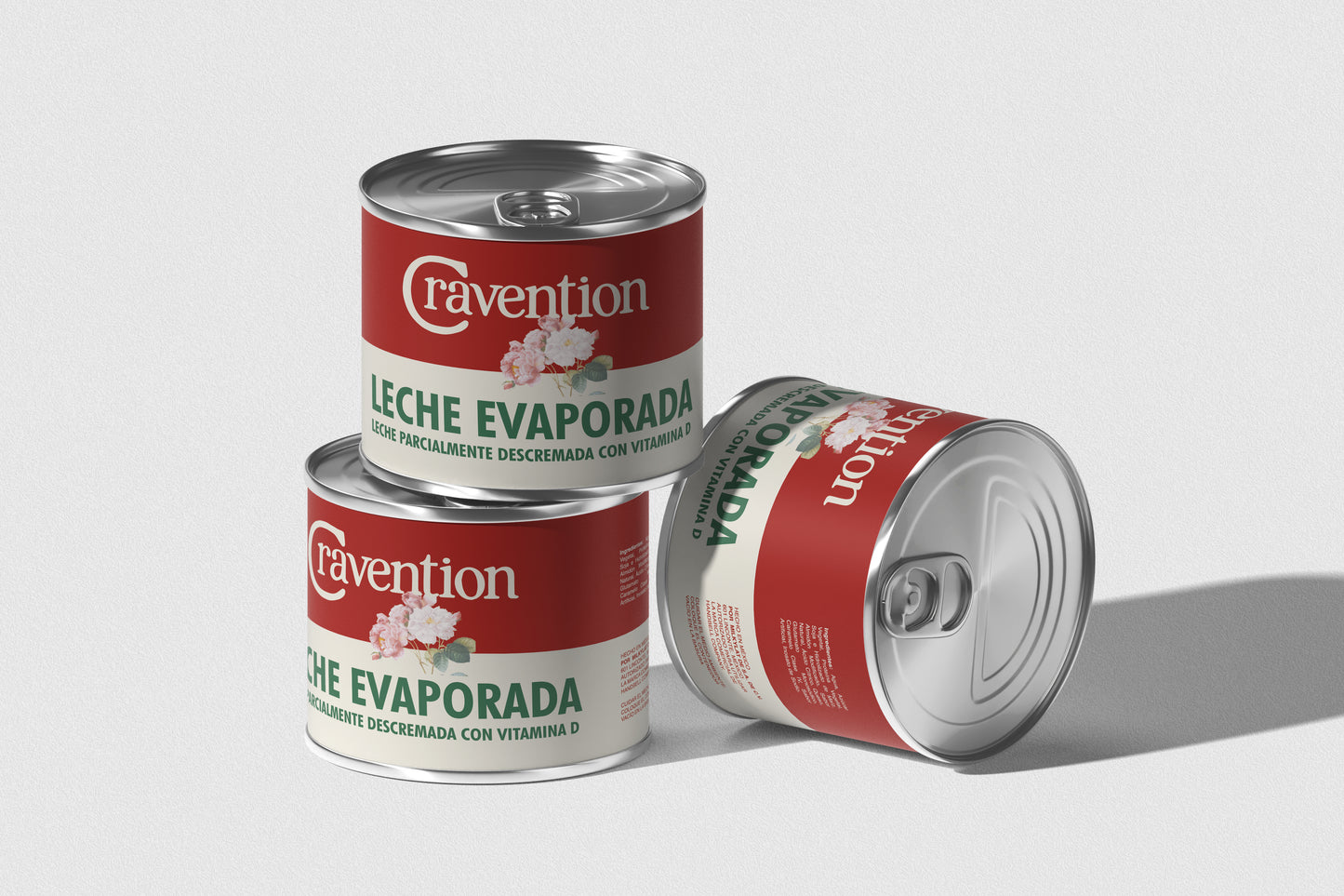Packaging Food Leche Evaporada Cravention 25.4x9.4cm