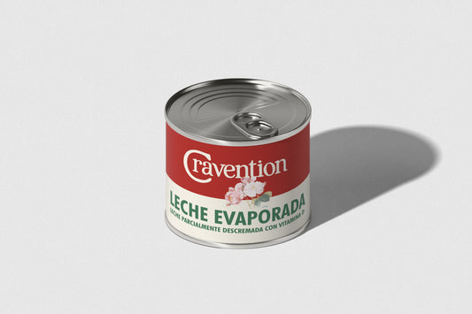Packaging Food Leche Evaporada Cravention 25.4x9.4cm