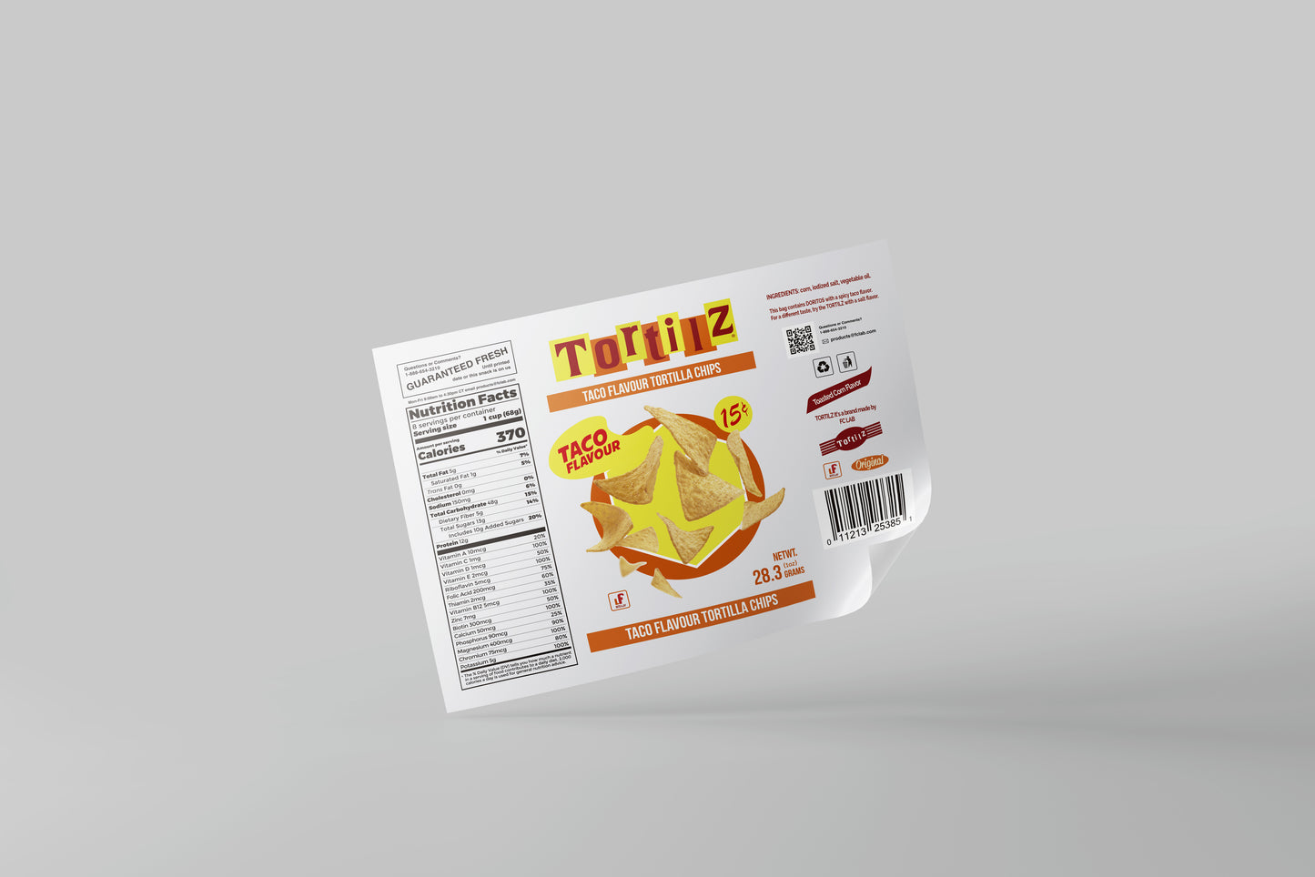 Packaging Food Nachos Tortilz Shell 40x30cm