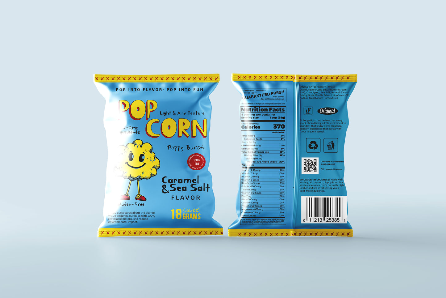 Packaging Food Popcorn Shell 30x24cm