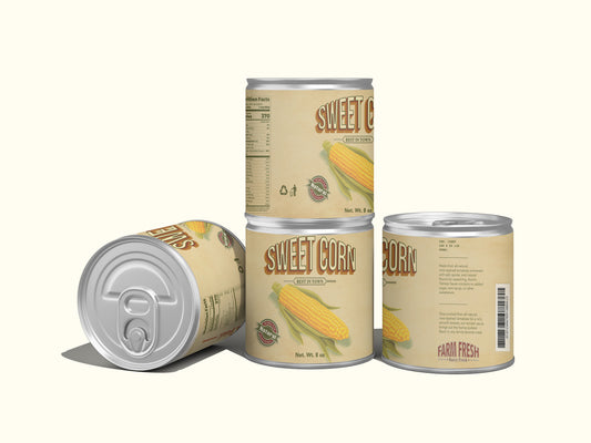 Packaging Food Sweet Corn Can 63.5x22.2cm