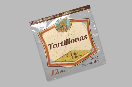 Packaging Food Tortillas Harina 19.6x23.1cm