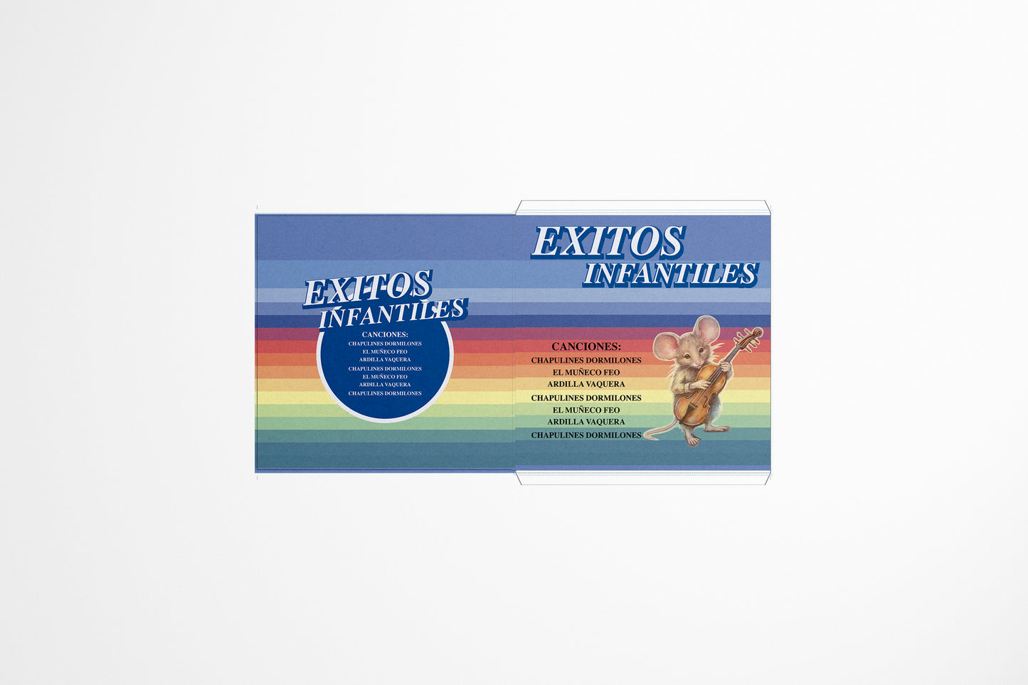 Packaging Vinyl Record Éxitos Infantiles 63.5x34.9cm