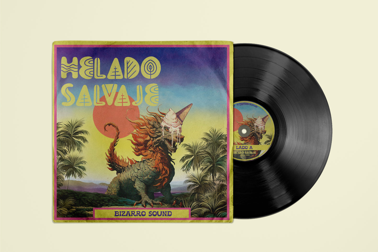 Packaging Vinyl Record Helado Salvaje 64x35cm