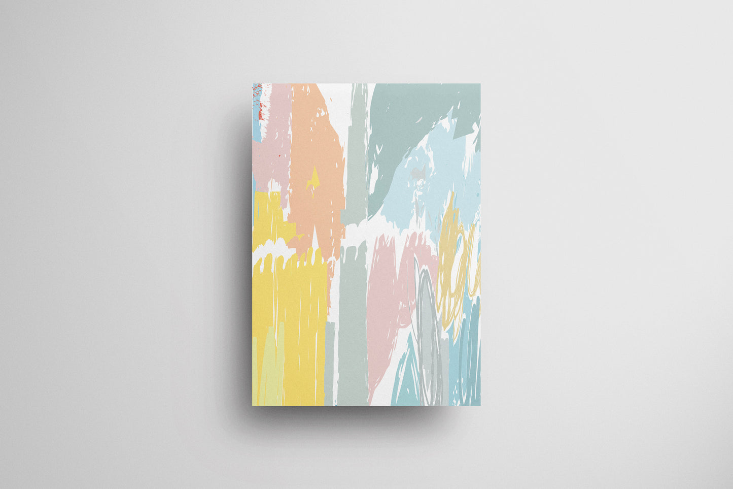 Print Abstract Pastel Brushstrokes Energy 60x90cm