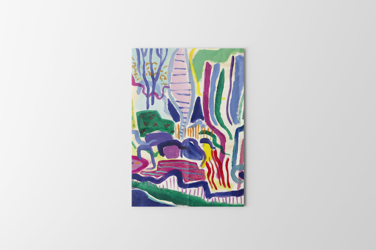 Print Abstract Child's Brushstrokes 50x70cm