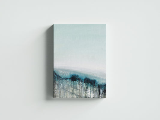 Print Abstract Distant Blue Sea Paint 50x70cm