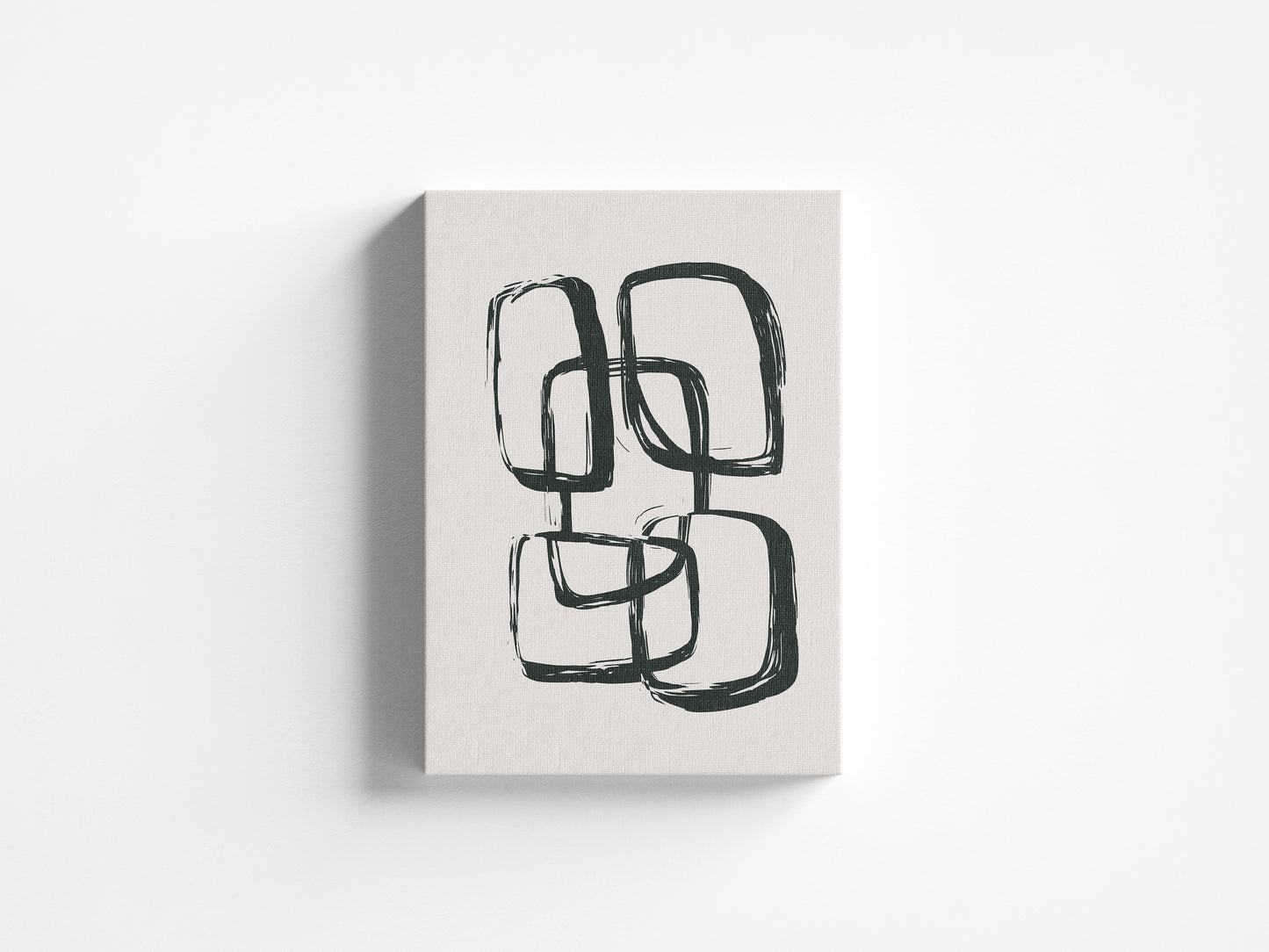 Print Abstract Five Rectangle Lines 30x40cm