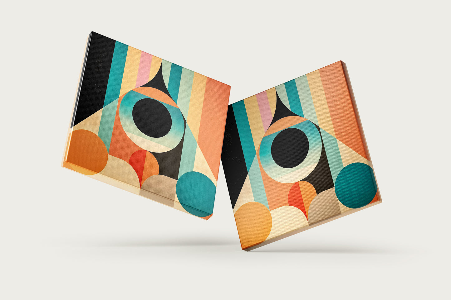 Print Abstract Geometry Retro 60x60cm