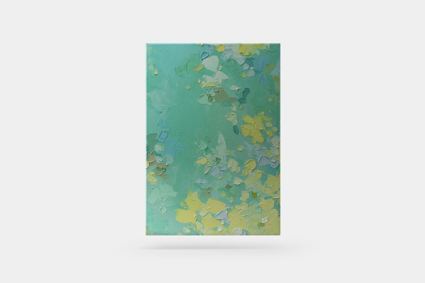 Print Abstract Heavy Oil Painting Green Paint 30x40cm