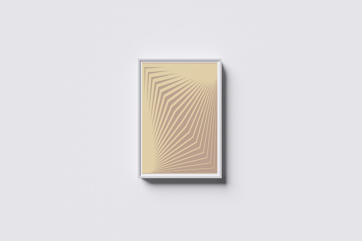 Print Abstract Lines Yellow Orange Illustration 60x90cm