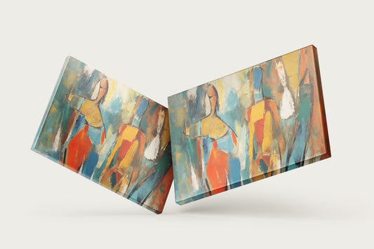 Print Abstract Men Retro 95x60cm