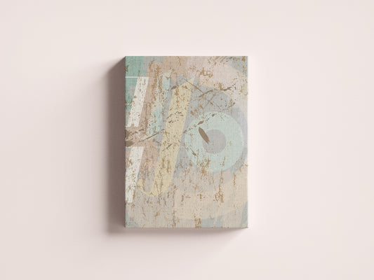 Print Abstract Brown Orange Green Paint 40x60cm