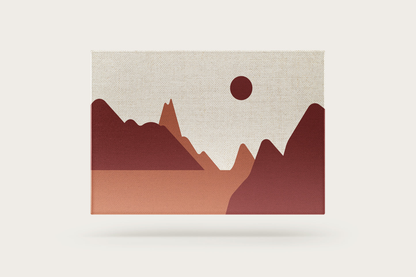 Print Abstract Red Desert Paint 105x70cm