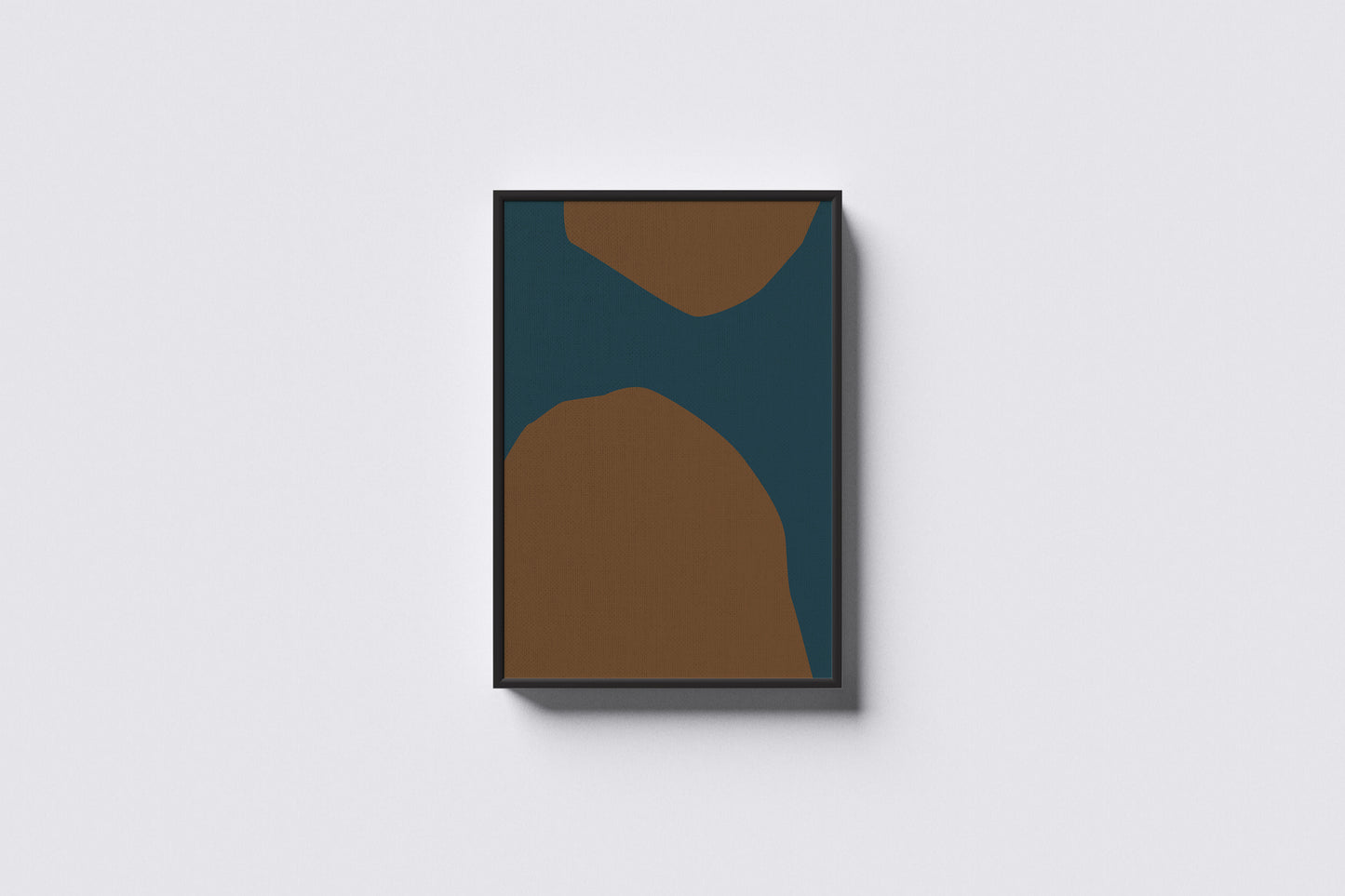 Print Abstract Stains Brown Yellow Green Paint 60x90cm