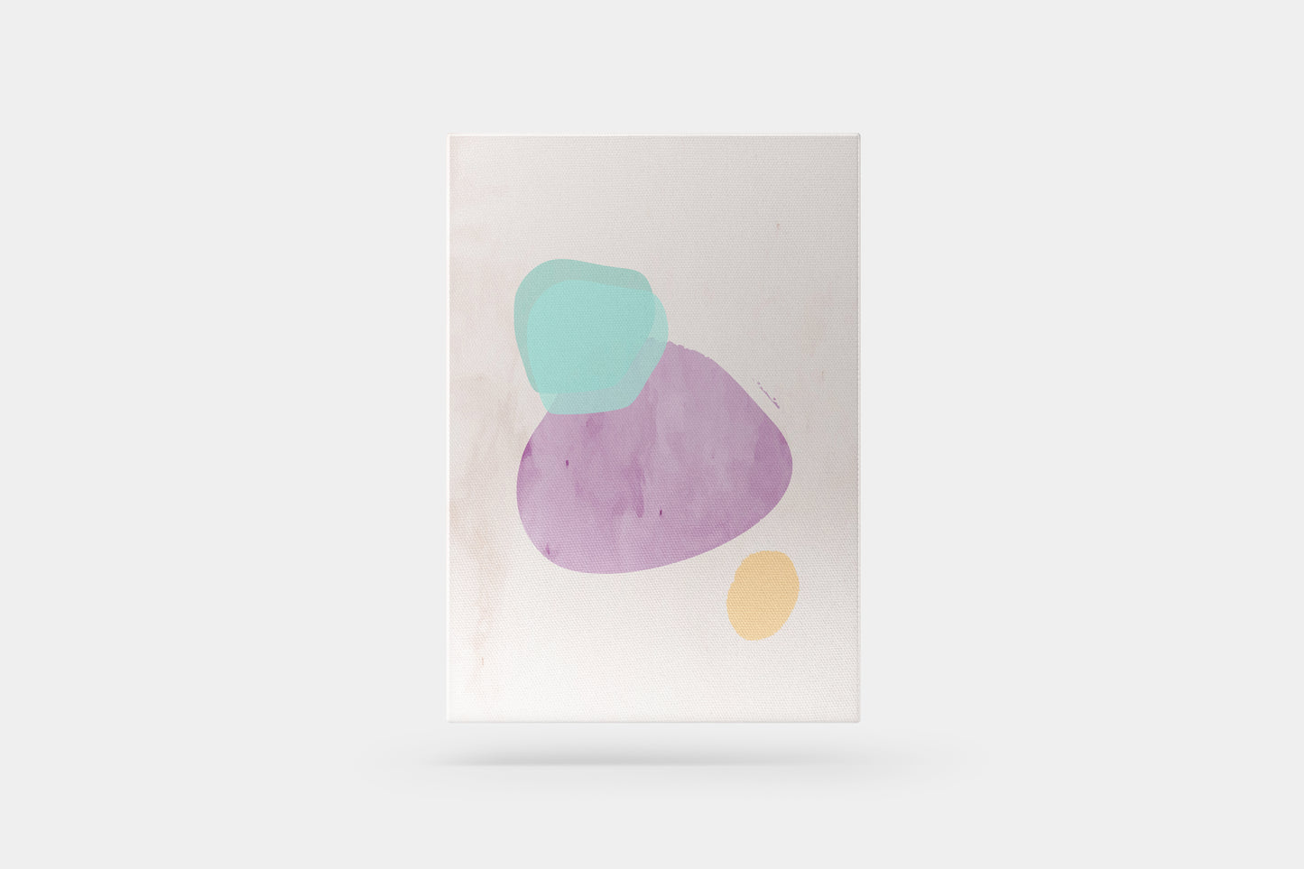 Print Abstract Turquoise & Purple Dots Illustration 55x65cm