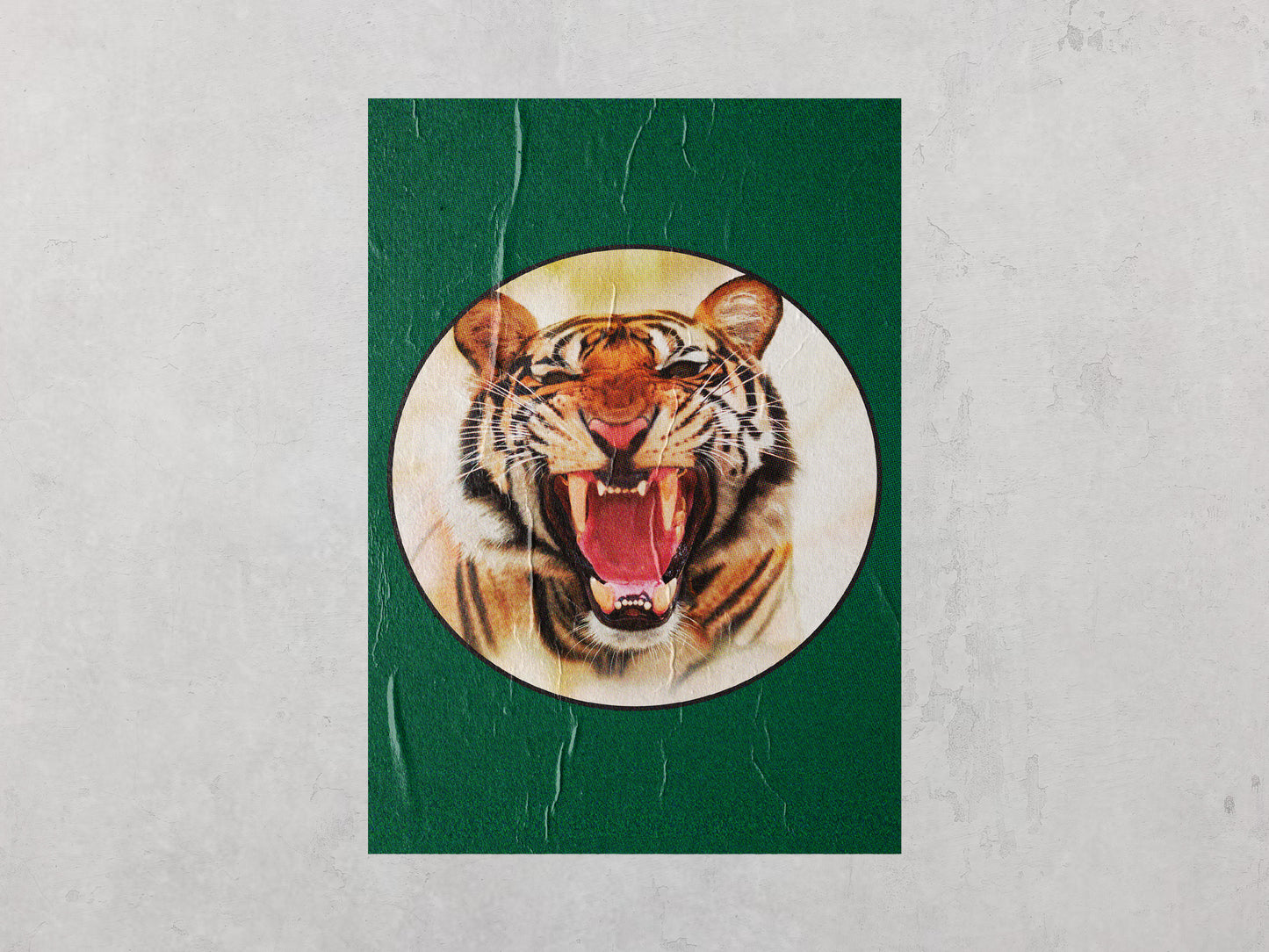 Print Animal Tiger Retro 60x90cm