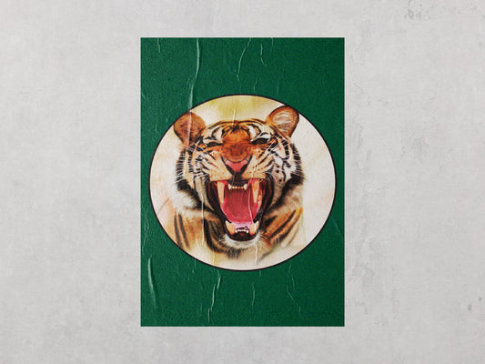 Print Animal Tiger Retro 60x90cm