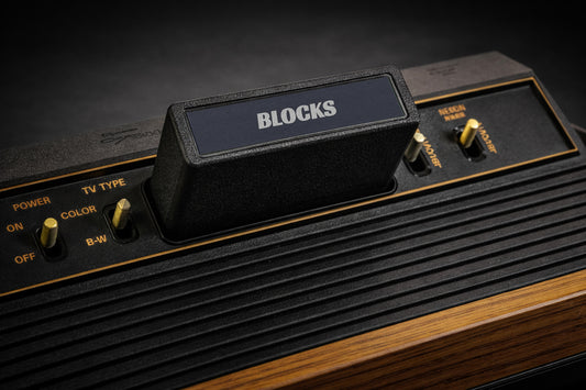 Print Atari Video Game Sticker Blocks 7x10.1