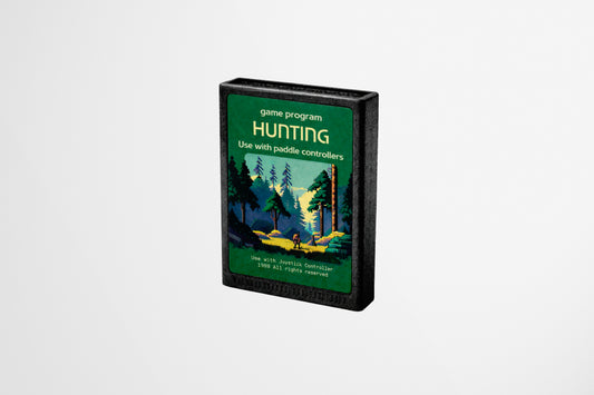 Print Atari Video Game Sticker Hunting 7x10.1