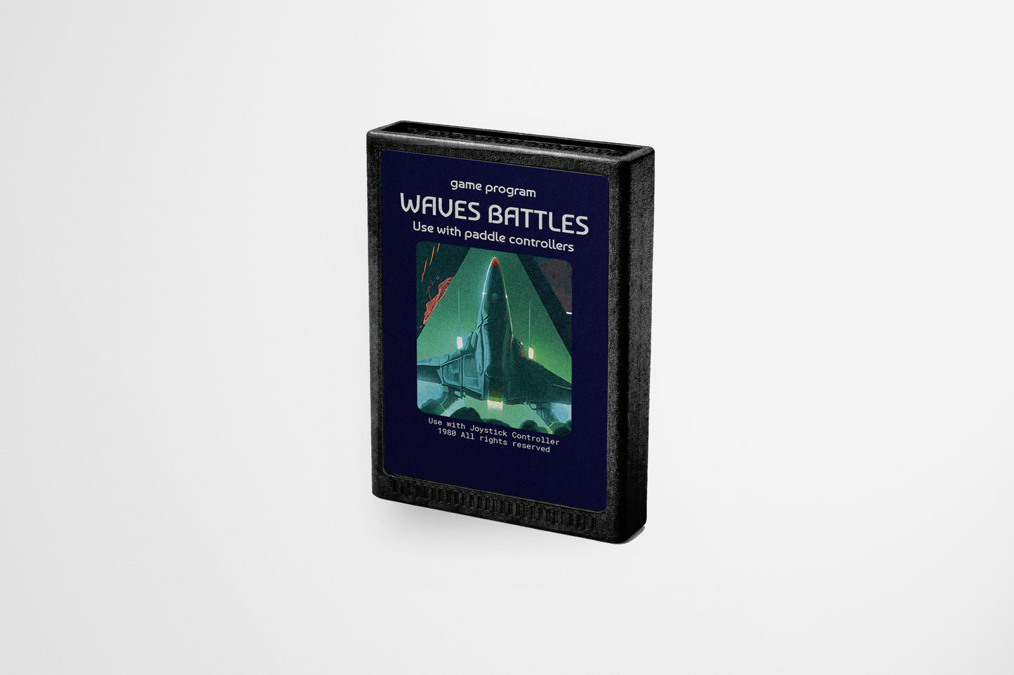 Print Atari Video Game Sticker Waves Battles 7x10.9