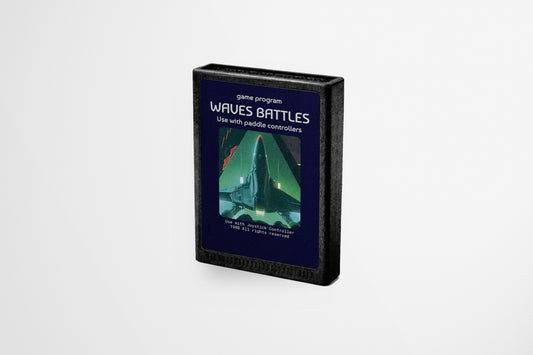 Print Atari Video Game Sticker Waves Battles 7x10.9