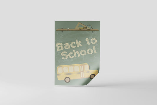 Print School Back To School 60x90cm
