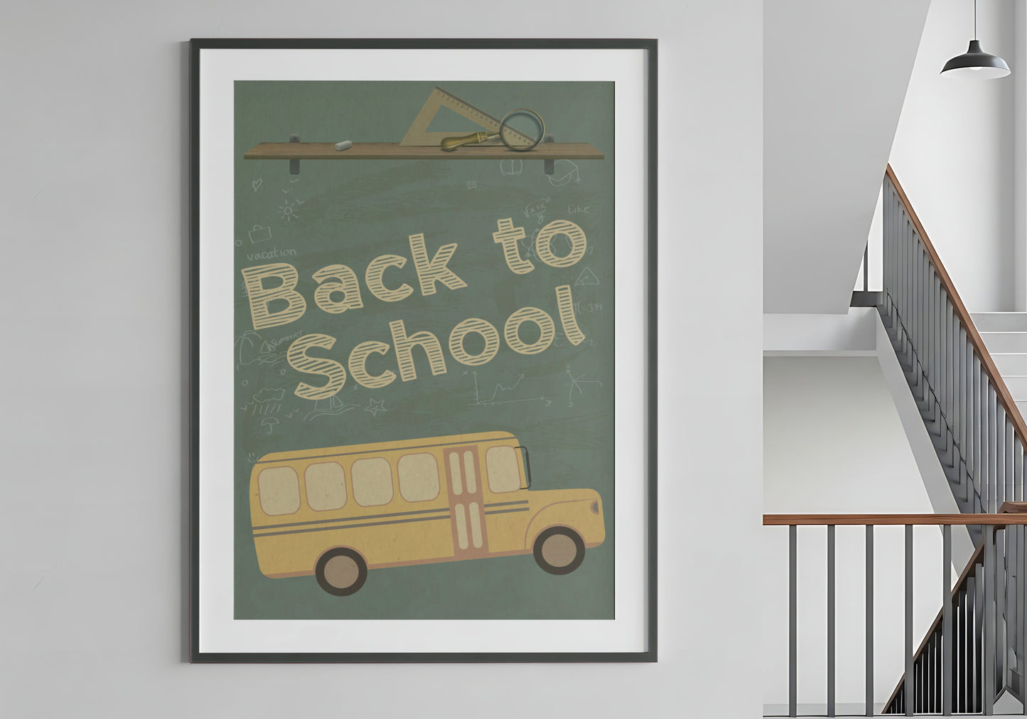 Print School Back To School 60x90cm