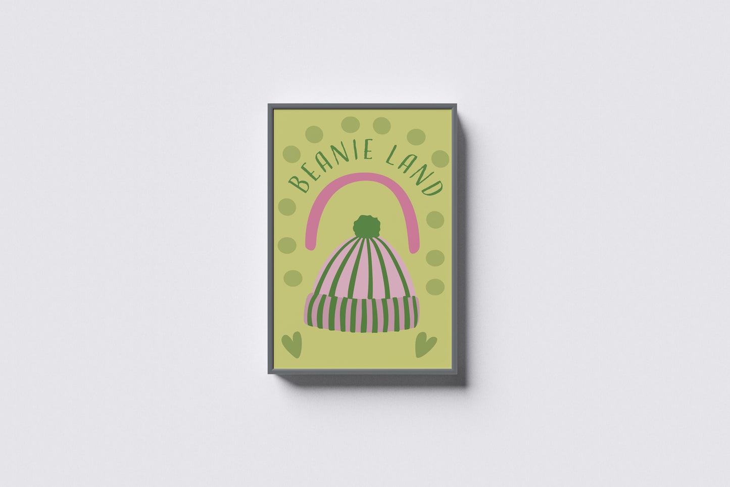 Print Beanie Land Cartoon Illustration 27.9x23.1cm