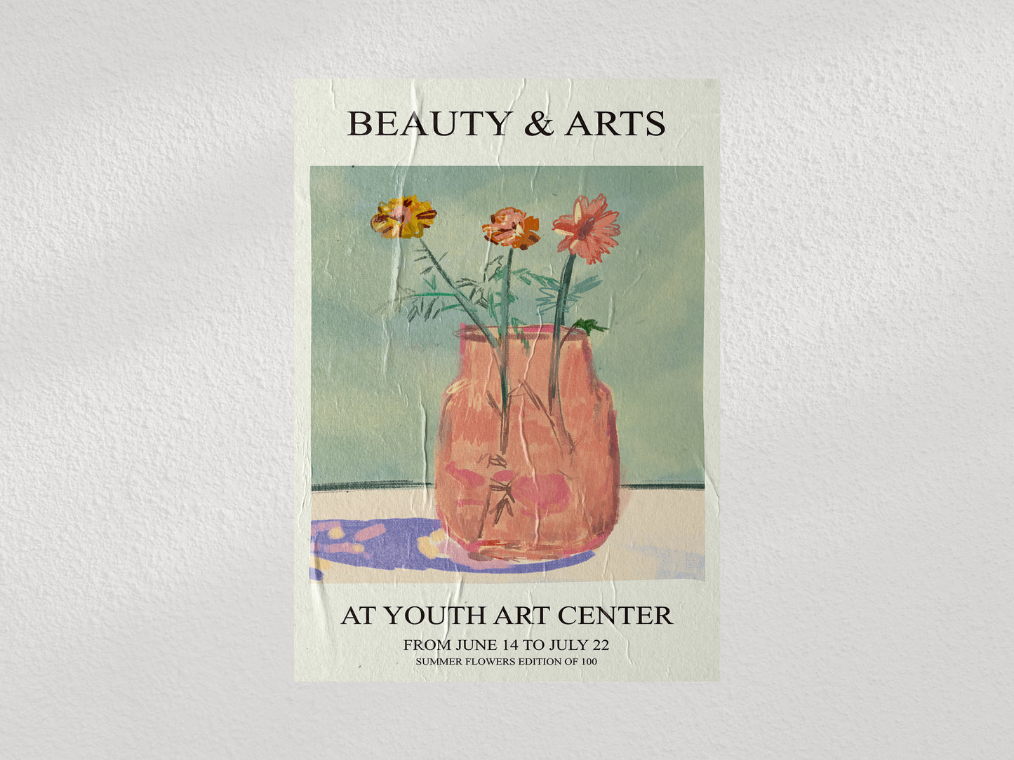 Print Beauty & Arts Art Center Advertisement 56x94cm