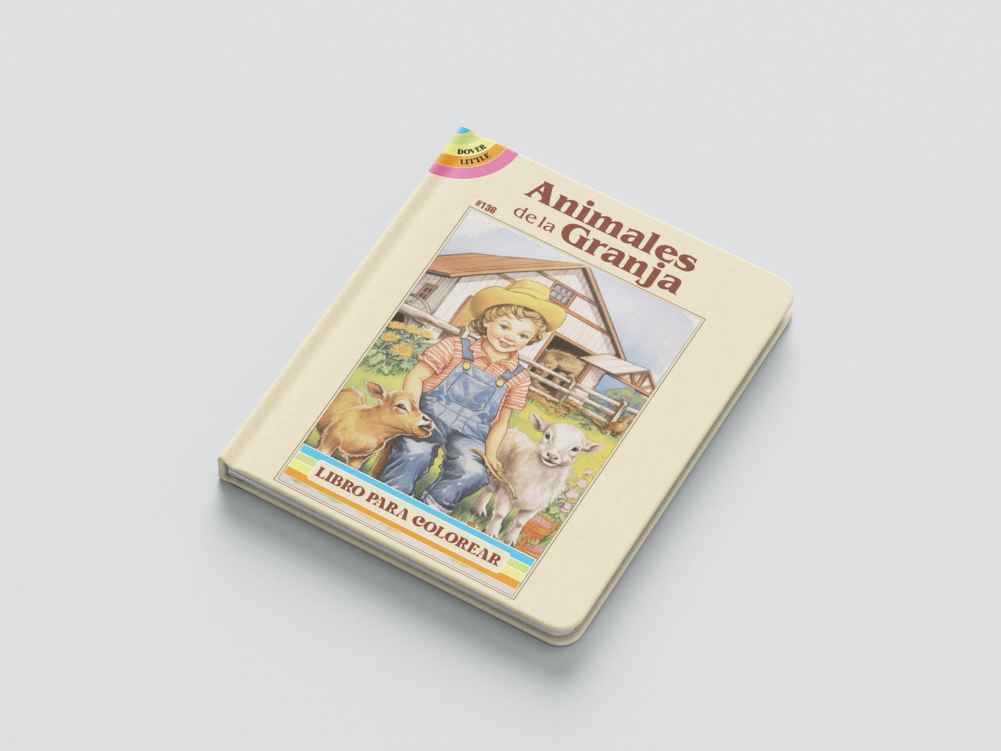 Print Book Animales De Granja Coloring Book 64x27.5cm