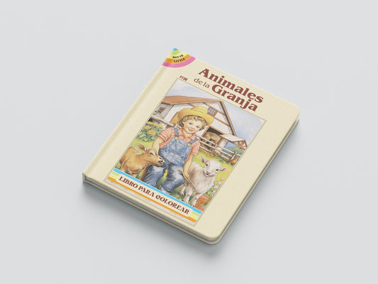 Print Book Animales De Granja Coloring Book 64x27.5cm