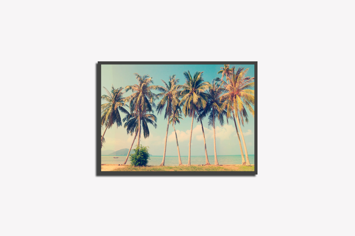 Print City Acapulco Beach Mexico Palms Photography 38x25cm