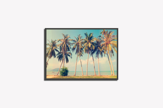 Print City Acapulco Beach Mexico Palms Photography 38x25cm