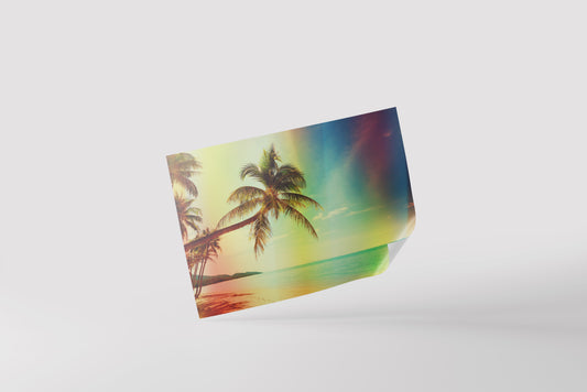 Print City Acapulco Beach Mexico Palms Photography 38x25cm