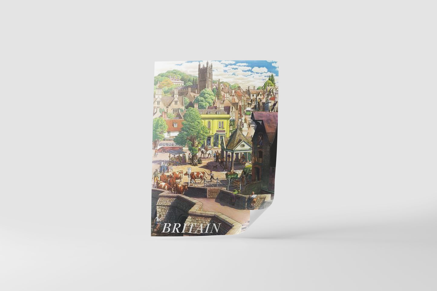 Print City Britain Vintage Paint 40x60cm