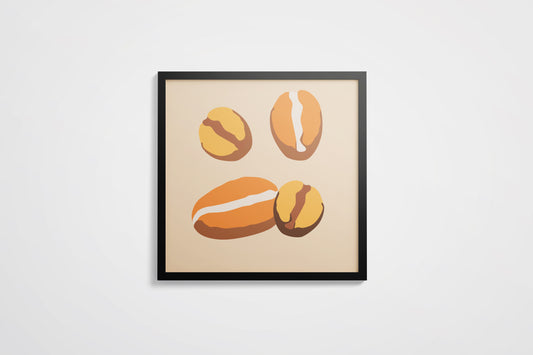 Print Food Coffee Beans Pop Art 40x40cm