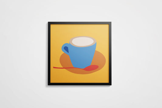 Print Food Cup Of Coffee Pop Art 40x40cm