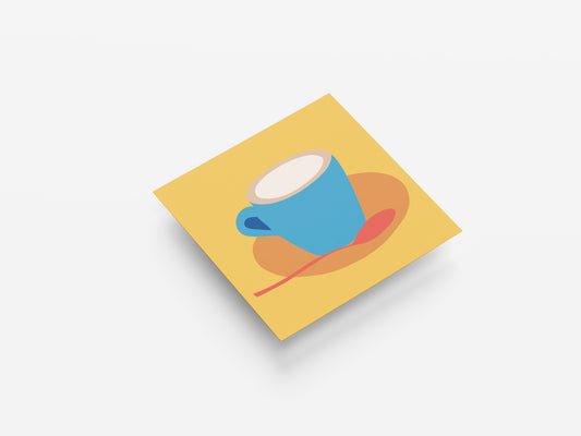 Print Food Cup Of Coffee Pop Art 40x40cm