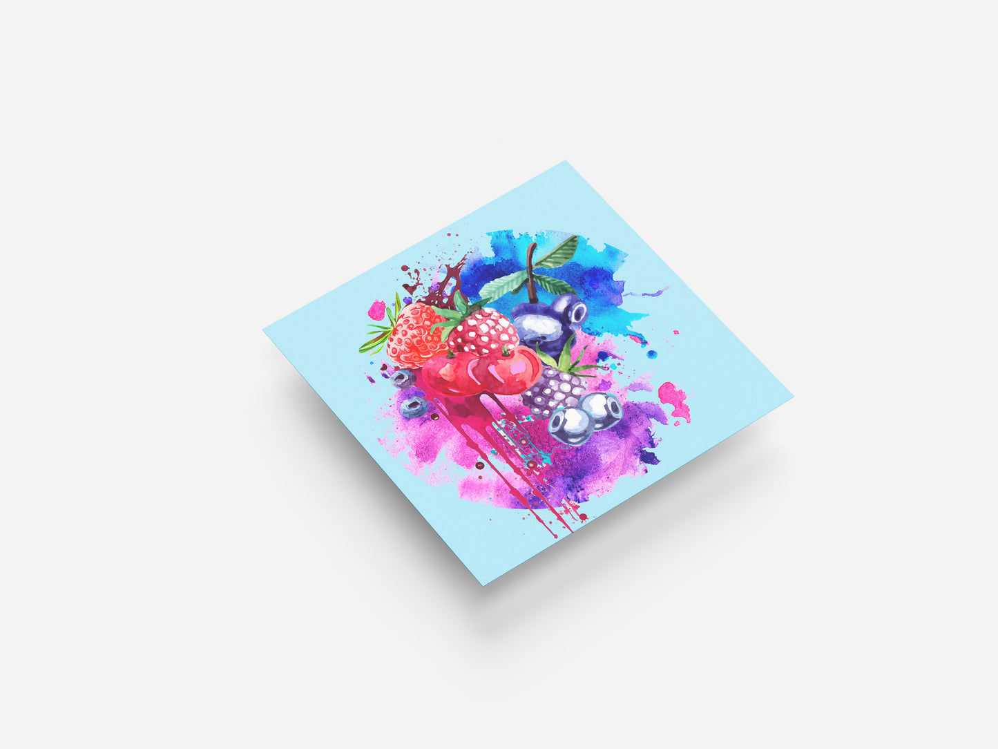 Print Food Fruit Berries Illustration 36x36cm