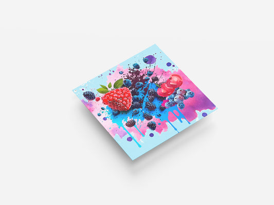 Print Food Fruit Berries Explosion Illustration 36x36cm