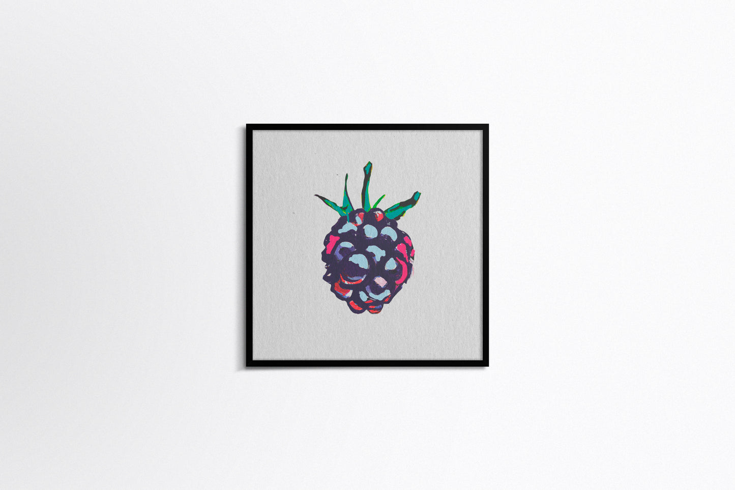 Print Food Fruit Blackberry Illustration 36x36cm