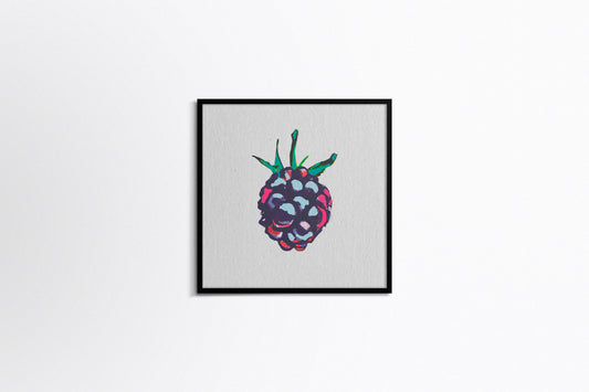 Print Food Fruit Blackberry Illustration 36x36cm