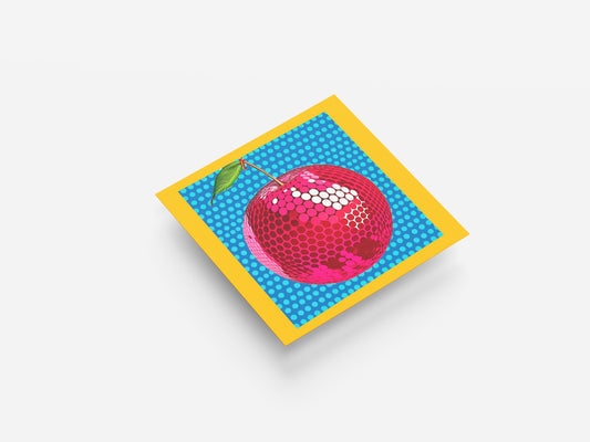 Print Food Fruit Cherry Ball Illustration 31x31cm