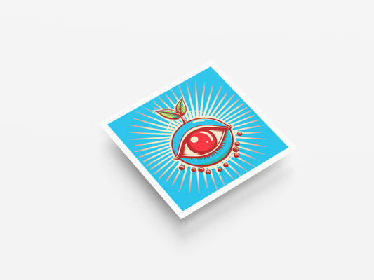 Print Food Fruit Eye Cherry Illustration 40x40cm