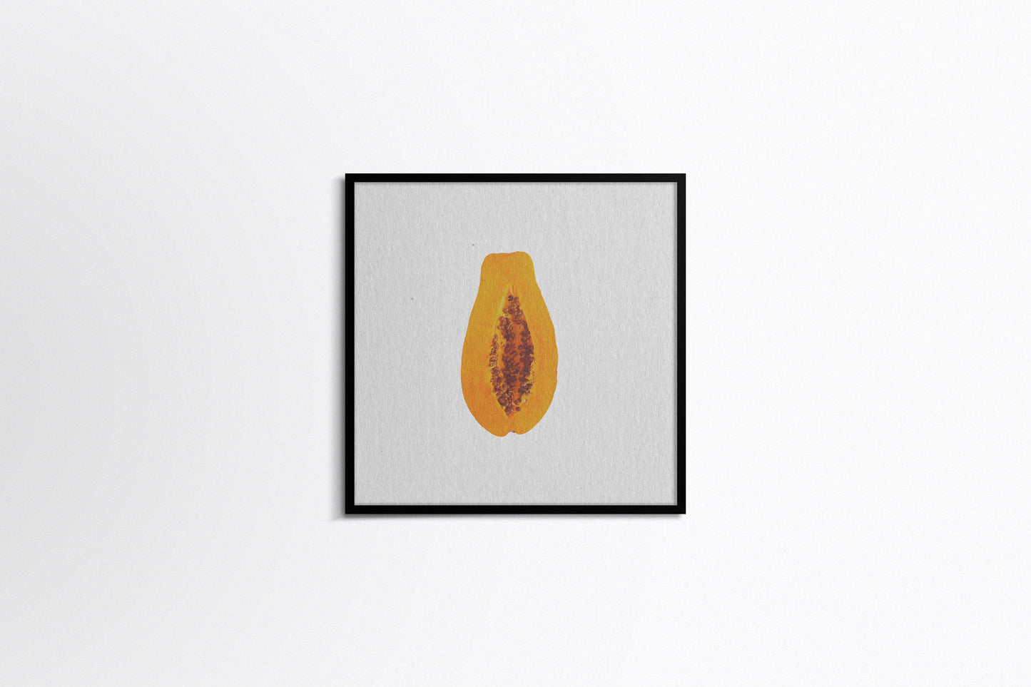 Print Food Fruit Papaya Cut In Half Photography 80x90cm