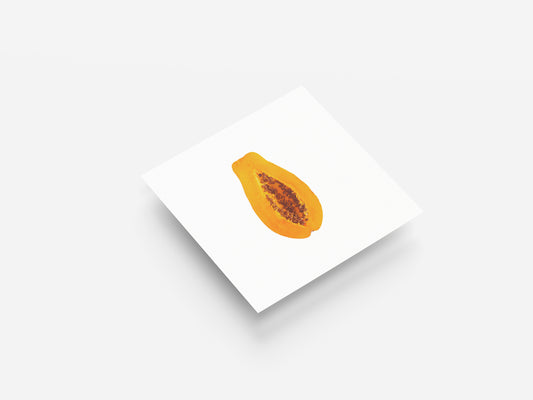 Print Food Fruit Papaya Cut In Half Photography 80x90cm