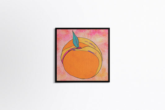 Print Food Fruit Peach Illustration 40x40cm