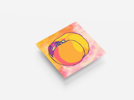 Print Food Fruit Peach Illustration 40x40cm